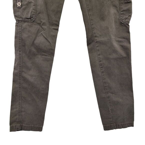 Womens Y2K Levi's Low Rise Tapered Cargo Pants 4M Army Green Drawstring Pockets - Picture 9 of 16
